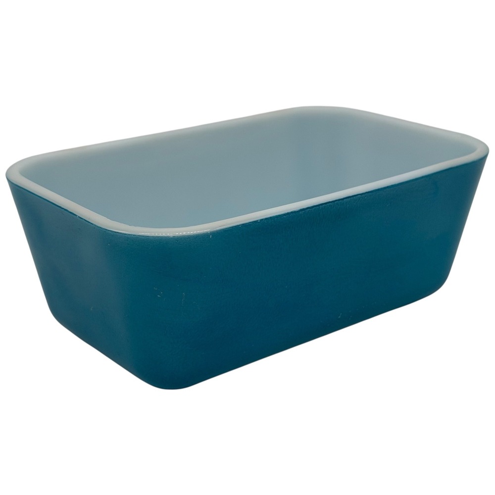 Pyrex 15 Turquoise Teal Aqua Blue Loaf Pan Dish Ovenware